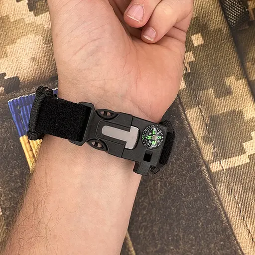 Наручний годинник чоловічий 1356BK Black Tactic Compass Skmei acs0030795 - фото 6