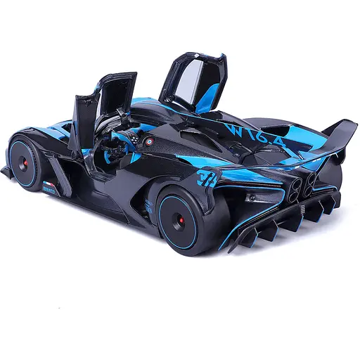 Автомодель Bburago Bugatti Bolide 1:18 черно-синяя (18-11047) - фото 4