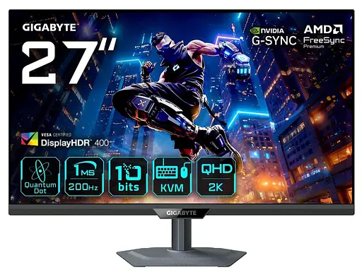 Монітор 27” Gigabyte M27Q2 QD Gaming Monitor QHD IPS 200Hz / OC 210Hz (M27Q2 QD Gaming Monitor) - фото 1