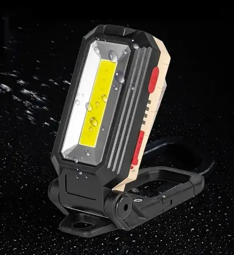 Компактный рабочий фонарь W560 аккумуляторный с USB зарядкой магнитным креплением и крюком - фото 6