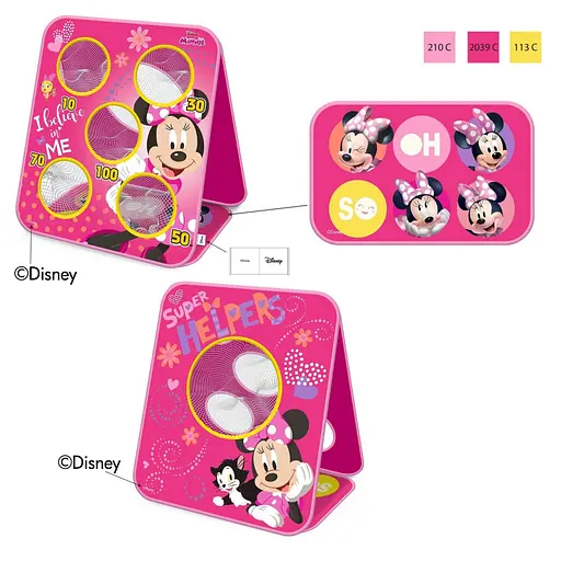 Детский игровой набор мишени "Минни Маус" Bambi LM1017, 6 мешочков - фото 2