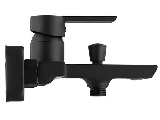 Змішувач для ванни Rea Argus black настінний з виливом REA-B6407 Чорний матовий - фото 4