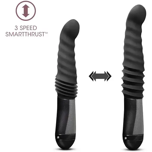 Пульсатор Blush Temptasia - Lazarus Thrusting Dildo - Black - фото 4