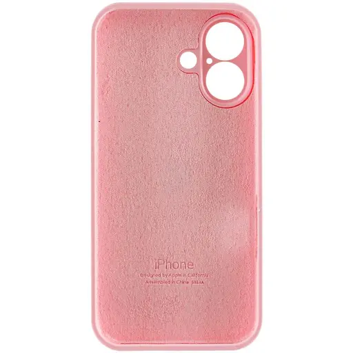 Чохол Epik Silicone Case Full Camera Protective AA для Apple iPhone 16, 6.1 Рожевий/Light pink - фото 6