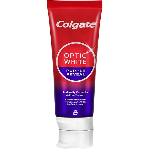 Зубна паста Colgate Optic White Фіолетовий Ефект Відбілювання 75 мл