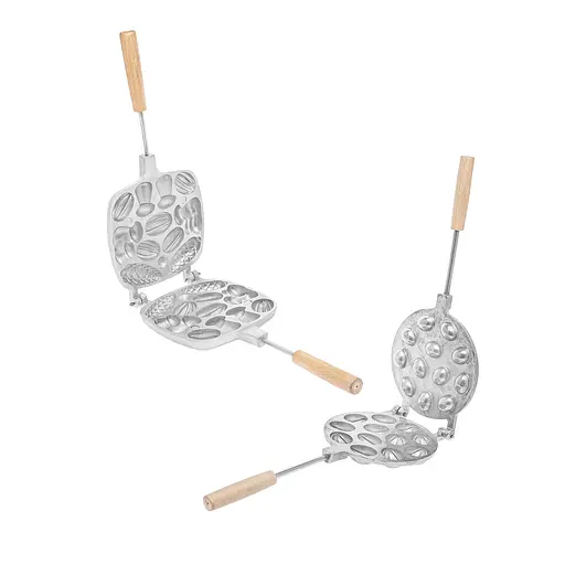 Набір з 2 форм для випікання горішків з начинкою та цілісного печива (грибочок, шишка, горішок), Ласунка 85192 - фото 1