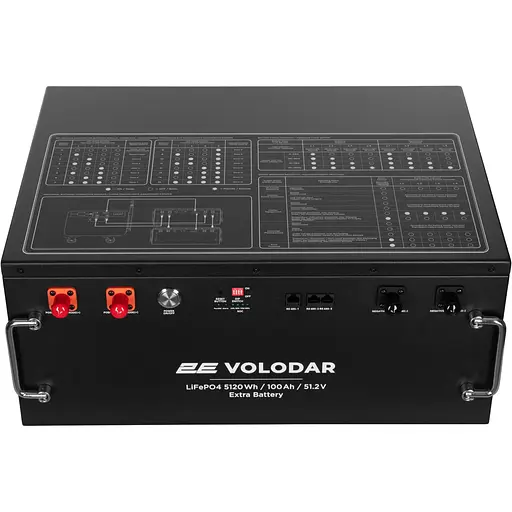 2E Батарея розширення ємності для ПЕ Volodar, 5120 Вт/год, 51.2В, металевий корпус