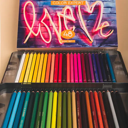 Набор цветных карандашей 99IDEAS "Color Expert" 48 цветов, Basic Set 1, металлическая коробка, 99CE-48BAS1 - фото 5