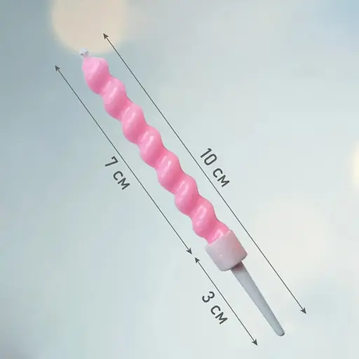 Свеча цветная спираль 6 шт 7,5 см, IDEA8-P38 - фото 5