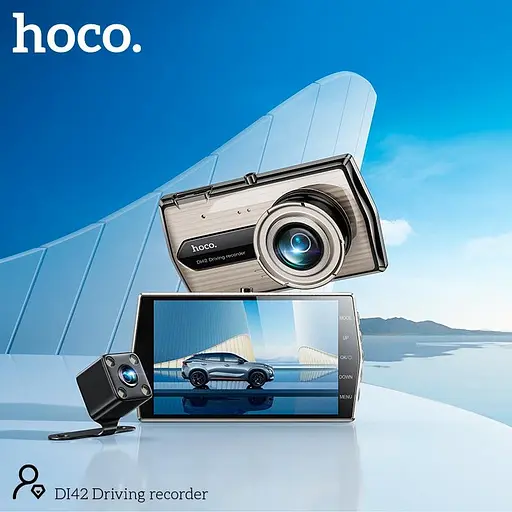Видеорегистратор HOCO DI42 Driving recorder with rear camera (комплект с задней камерой) - фото 9