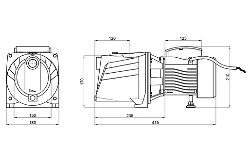 Насос самовсмоктувальний відцентровий Thermo Alliance D-JNWm-10M - фото 4