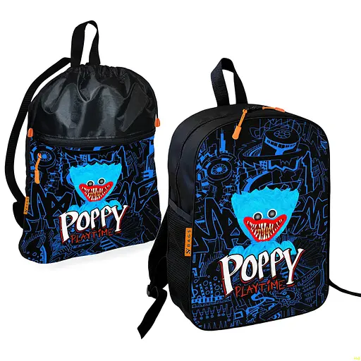 Шкільний рюкзак дитячий Хаггі Ваггі Poppy + Сумка для взуття спортивної форми рюкзак-мішок для хлопчика (01805)