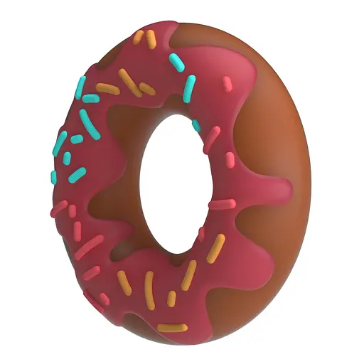 Эрекционное кольцо Pretty Love Super Donut Cock Ring 4.6 см (розовый) - фото 5