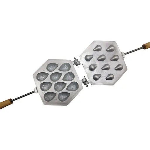 Орешница форма для выпечки лесных орешков с начинкой на 10 орехов, Ласунка 81841 - фото 4