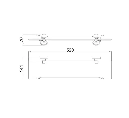 Полка для ванны Frap F1907 - фото 2