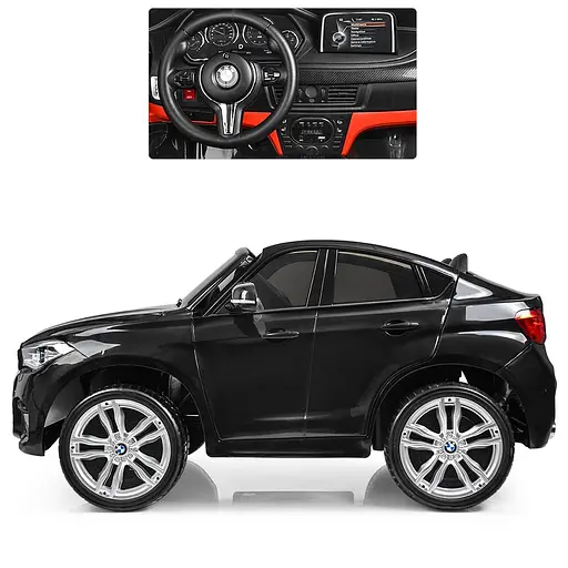Електромобіль дитячий Bambi Джип Racer BMW JJ2168EBLR-2 зі світлом Чорний - фото 2