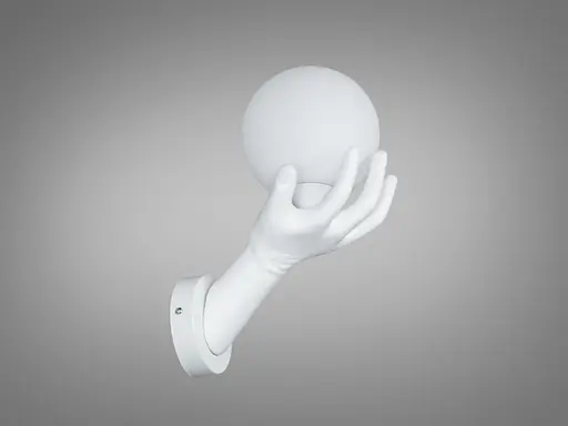 Настенное бра Diasha F3618 белое для арт-пространств - фото 4