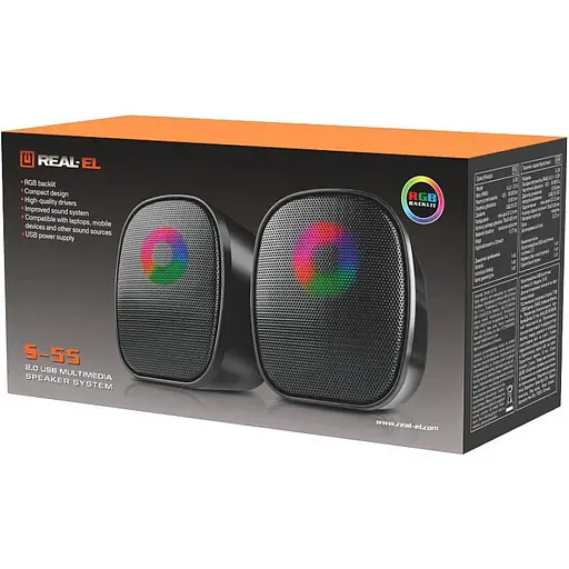 Акустическая система Real-EL 2.0 S-55 Black (EL121100014) - фото 6