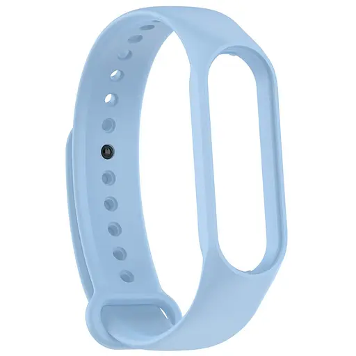 Силиконовый ремешок для Xiaomi Mi Band 7/6/5 Голубой / Light Blue - фото 2