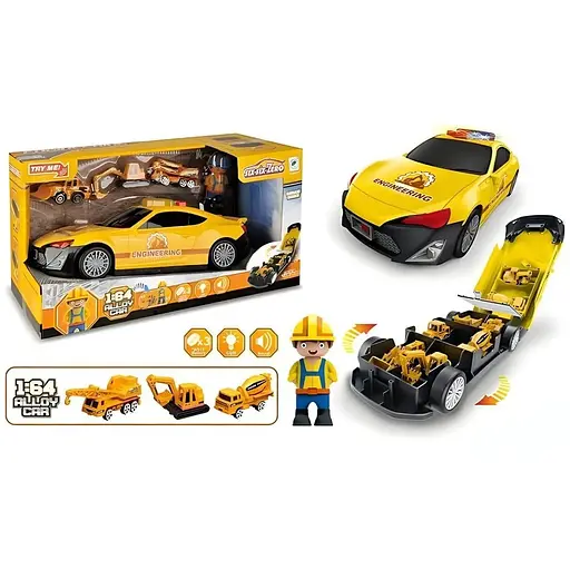 Машина-гараж 660 A-208 со световыми и звуковыми эффектами в коробке - фото 2