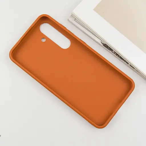 TPU чохол Bonbon Metal Style для Samsung Galaxy S23+ Помаранчевий / Papaya - фото 4