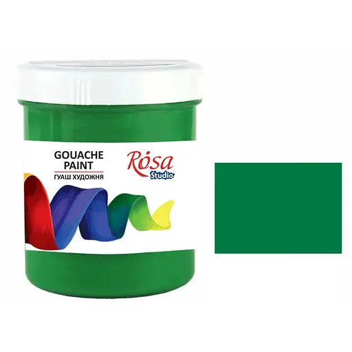 Краска гуашевая Зеленая светлая (910) 100 мл Rosa Studio