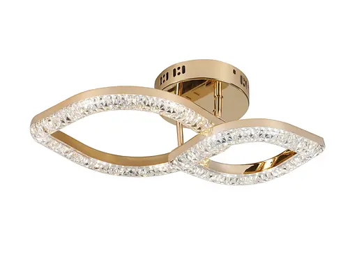 Люстра светодиодная акриловая Sirius 2721/1+1 GD 24W*2 - фото 2