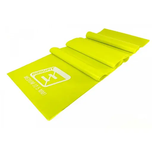 Эластичная лента для пилатеса и йоги EasyFit EF-1673-Y 0.5 мм, желтая - фото 1