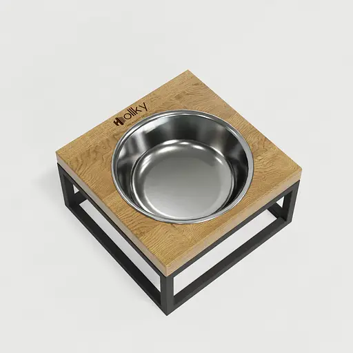 Hollky Base Solo S — миска на підставці для котів і маленьких собак (1 × 0,45 л) - фото 9