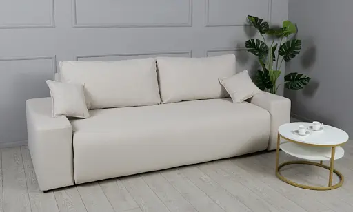 Диван Турин прямой раскладной бежевый - фото 6