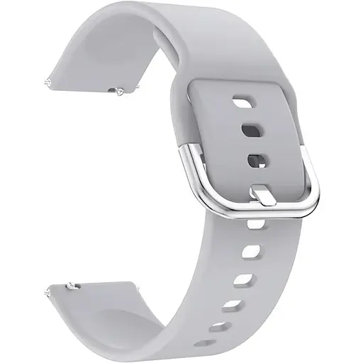 Ремешок DK CDK для Garmin Approach S40 "L" 20mm Silicone Sport Band Classic (09651) (grey)