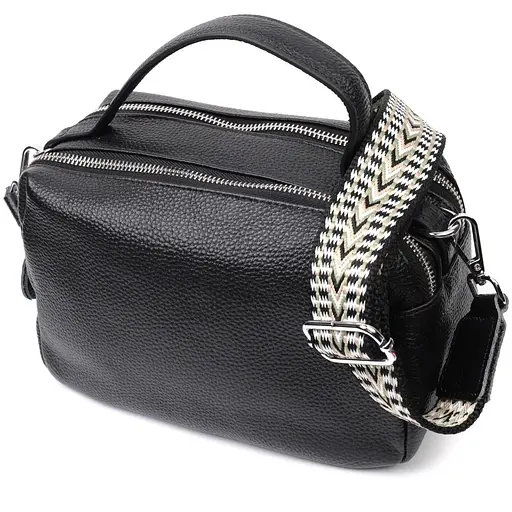 Сумка Vintage прямоугольная для женщин на два отделения из натуральной кожи 22х13х11 см sum0028993 - фото 1