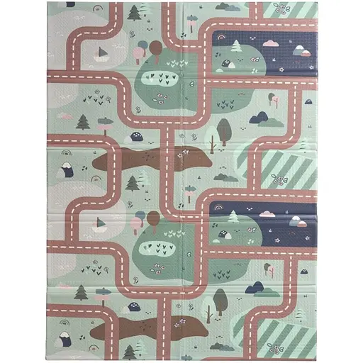 Килимок для розвитку моторики Beaba Arch 200 x 150 см бежевий зелений (915074)