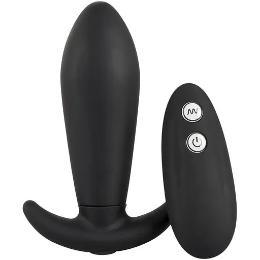 Анальна пробка Remote Controlled Vibro Plug 12 см (чорний)