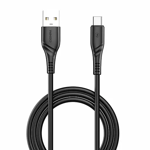 Кабель Winso Pro USB to Type-C PVC 1м чорний(221103B) - фото 1