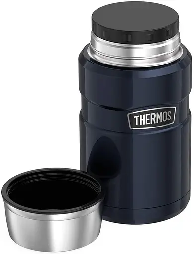 Термос пищевой Thermos Stainless King 710 мл Midnight Blue с ложкой - фото 3
