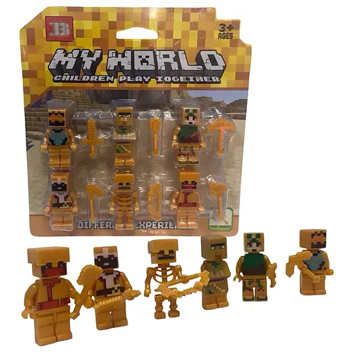 Коллекционный набор игровых фигурок "Minecraft" из 6 персонажей