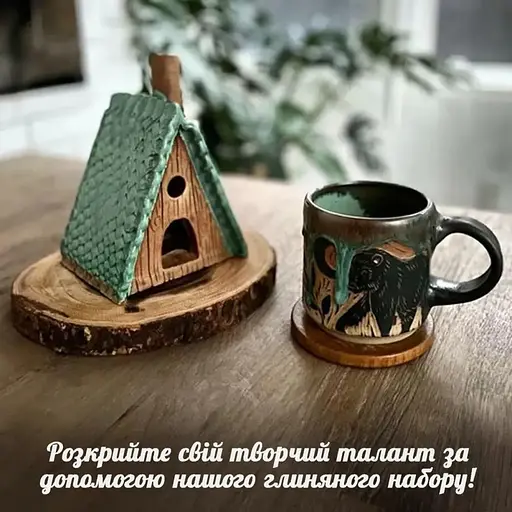 Дитячий глиняний набір для творчості Alexes GL-003 природна глина 1 кг - фото 3