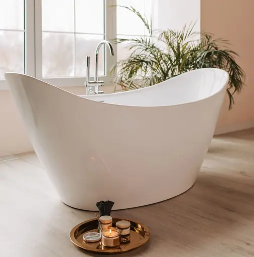 Ванна акриловая отдельностоящая Rea Ferrano 180x80 whte REA-W0098 Белый - фото 3