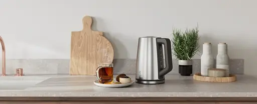 Electrolux Електрочайник, 1.7 л, Strix, дисплей, метал, підтримка темп, нерж - фото 2