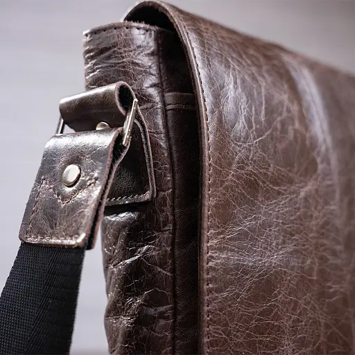 Шкіряна чоловіча сумка SHVIGEL 18х18х6 см sum0023515 - фото 7