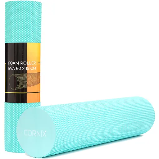 Массажный ролик Cornix EVA+ 60 x 15 см (валик, роллер) XR-0310 Mint - фото 1