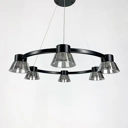 Підвісна люстра у формі кільця із серії Hildfrid Line.F Діаметр 80см - фото 2