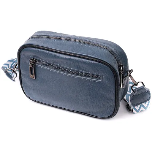 Кожаная сумка Vintage через плечо на одно отделение 21х14х8 см sum0029060 - фото 2