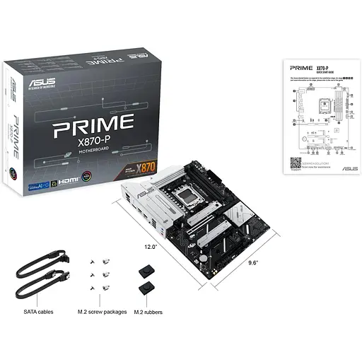 Материнская плата Asus Prime X870-SAM5 X870 4xDDR5 M.2 HDMI ATX - фото 2