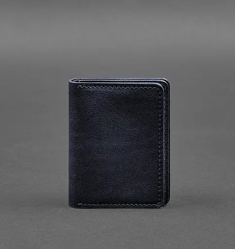 Кожаная обложка для водительского удостоверения, ID и пластиковых карт 2.0 синий - фото 1