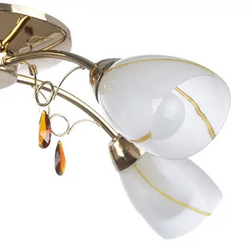 Люстра стельова Brille флористика E14 40W G (LK-443C/5) - фото 3