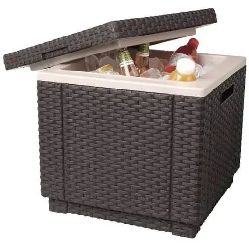 Стол-ящик с термоизоляцией Allibert Ice Cube коричневый - фото 4