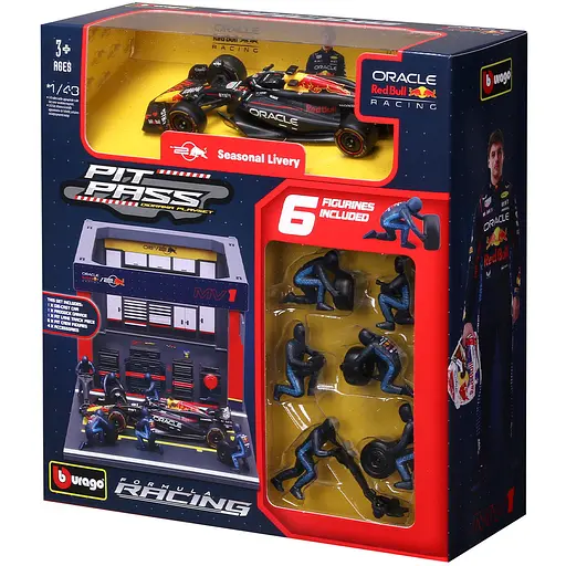 Игровой набор Bburago Pit Pass Oracle Red Bull Racing RB20 1:43 (18-38453 (#1)) - фото 5