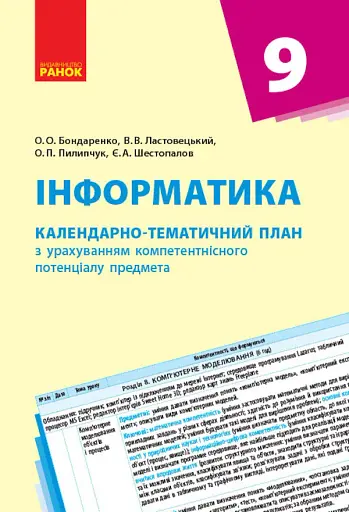 Інформатика 9 клас. Календарно-тематичний план